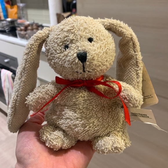 Vintage RUSS Bunny Bean Bag Terry Plush Toy - Picture 1 of 3